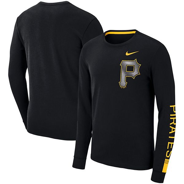 Men's Nike Black Pittsburgh Pirates Heavyweight Long Sleeve T-Shirt