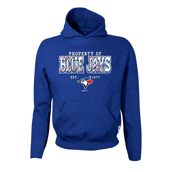 Youth Stitches Royal Toronto Blue Jays Property Of Team Hoodie