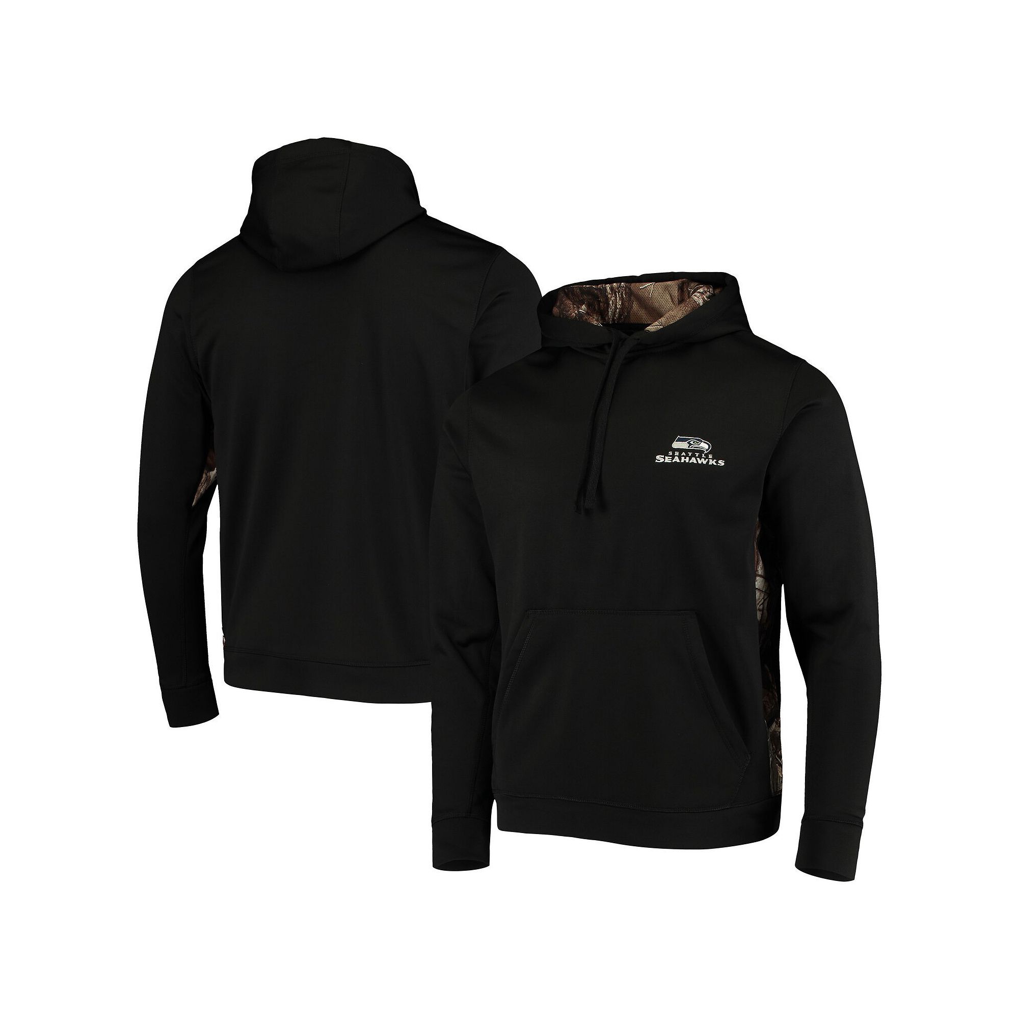 Mens Dunbrooke Black/Realtree Camo Seattle Seahawks Logo Ranger Pullover H