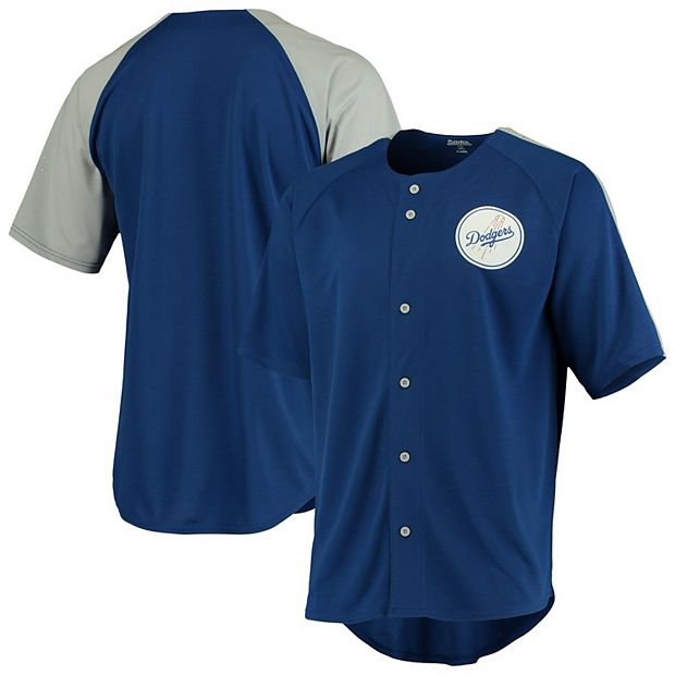 Stitches MLB Los Angeles Dodgers Team Logo Blue Polyester SS Shirt Men Size  XL