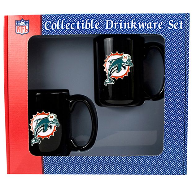 Miami Dolphins 2-pc. Ceramic Mug Set