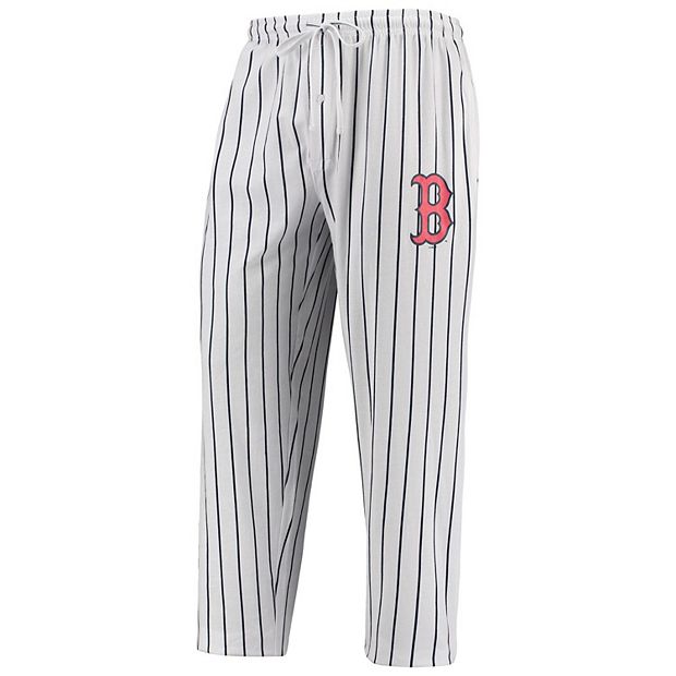 Women's Boston Red Sox Concepts Sport White/Navy Vigor Pinstripe