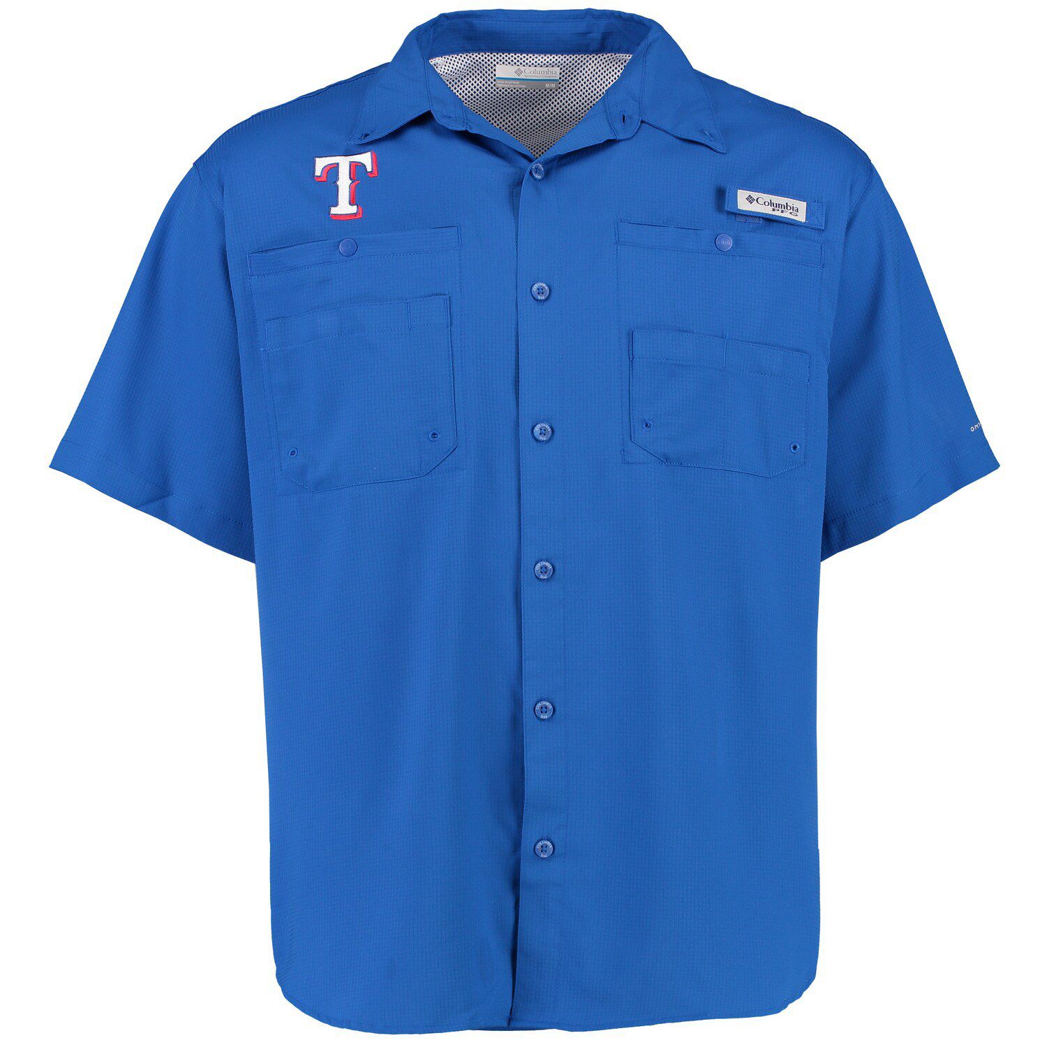 texas rangers button up shirt