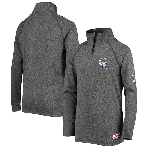 Colorado Rockies Stitches Team Pullover Hoodie - Black