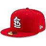 Men's New Era St. Louis Cardinals Red On-Field Authentic Collection 59FIFTY Fitted Hat