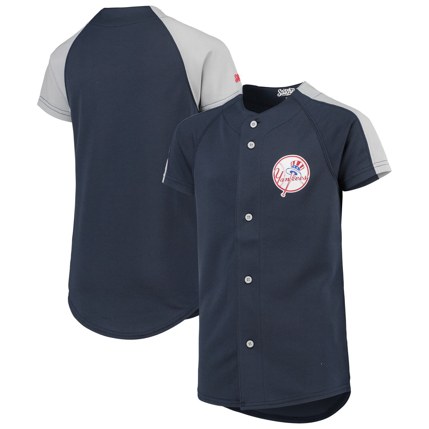 yankees button down jersey