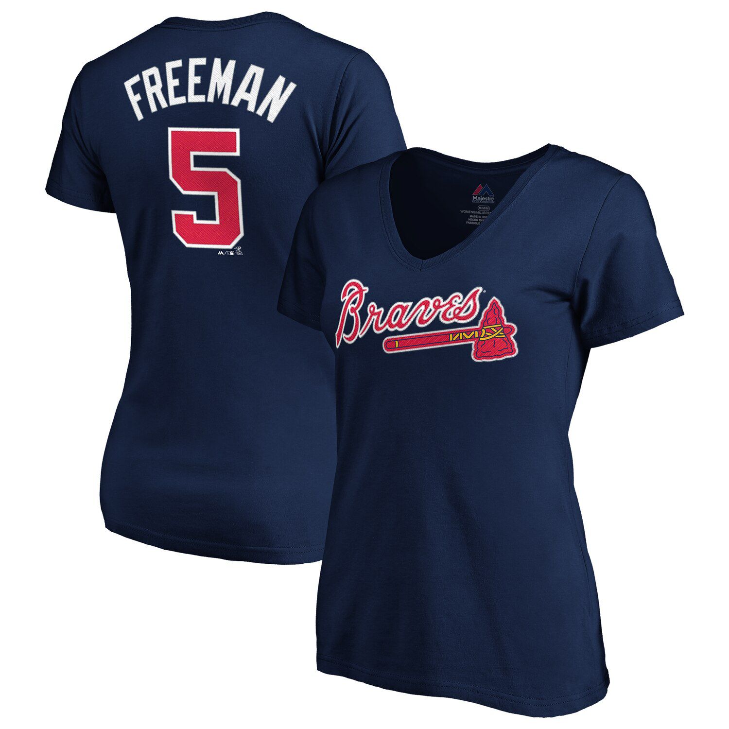 atlanta braves navy jersey