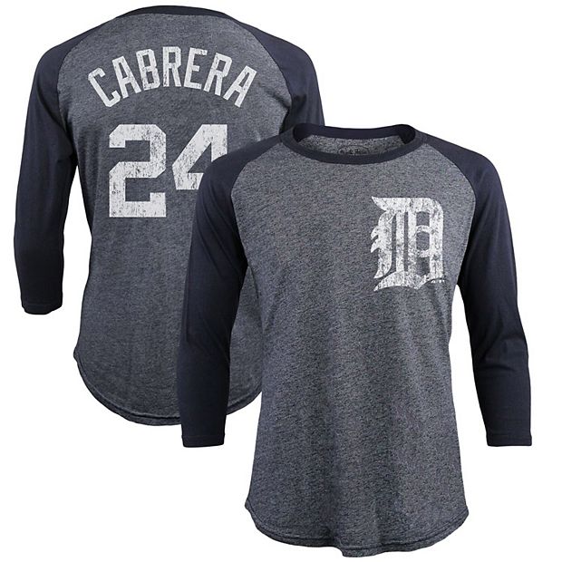 Women's Majestic Threads Navy Detroit Tigers Raglan Tri-Blend