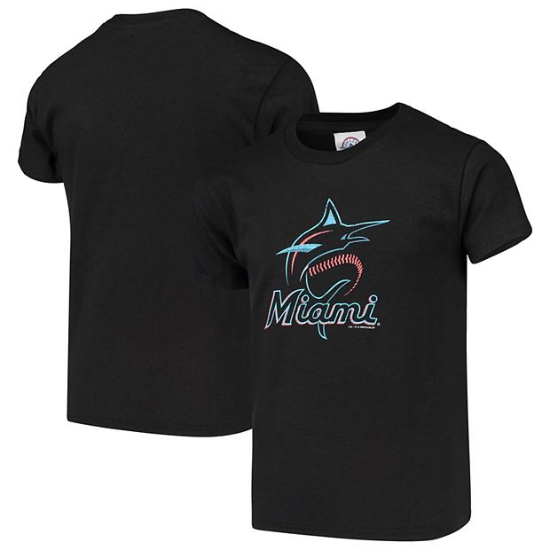 Women's Miami Marlins Soft as a Grape Black Plus Sizes Three Out