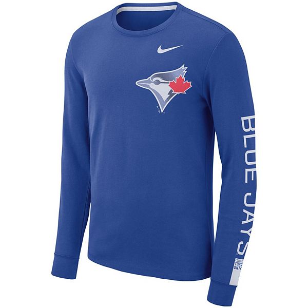 Toronto Blue Jays Nike Game Authentic Collection Performance Raglan Long  Sleeve T-Shirt - Gray/Royal