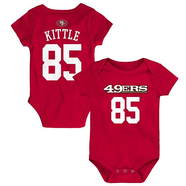 Toddler George Kittle Scarlet San Francisco 49ers Mainliner Player Name &  Number T-Shirt