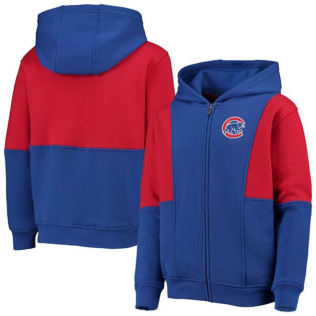 Chicago Cubs Youth All That Full-Zip Hoodie - Royal/Red