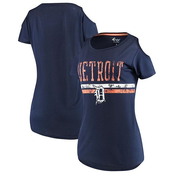 Detroit Tigers T-Shirt Women's Size L Short Sleeve Graphic