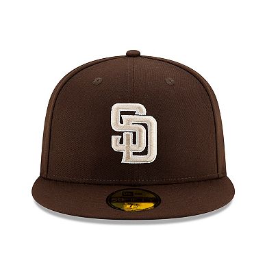 Men's New Era Brown San Diego Padres Alternate Authentic Collection On-Field 59FIFTY Fitted Hat