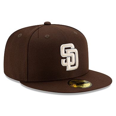 Men's New Era Brown San Diego Padres Alternate Authentic Collection On-Field 59FIFTY Fitted Hat