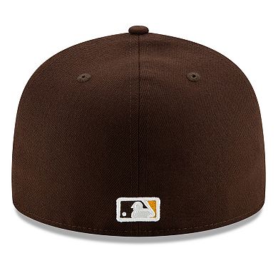 Men's New Era Brown San Diego Padres Alternate Authentic Collection On-Field 59FIFTY Fitted Hat