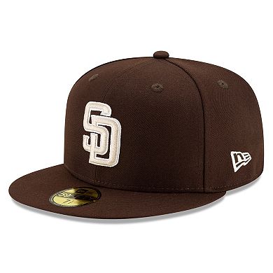 Men's New Era Brown San Diego Padres Alternate Authentic Collection On-Field 59FIFTY Fitted Hat