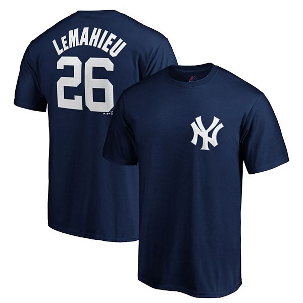 DJ LeMahieu Name & Number T-Shirt - Navy - Tshirtsedge