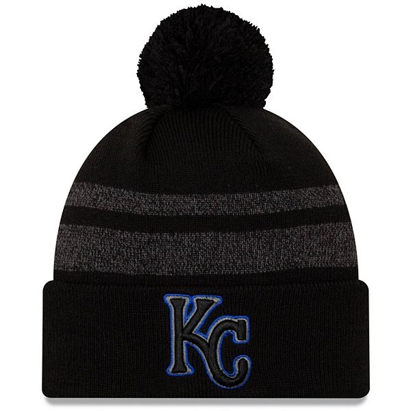 Men's New Era Black Kansas City Royals Dispatch Cuffed Knit Hat