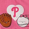 Girls Infant Pink Philadelphia Phillies I Glove You T-Shirt