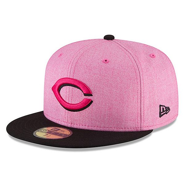 Cincinnati Reds New Era Mother's Day On-Field 59FIFTY Fitted Hat -  Black/Pink