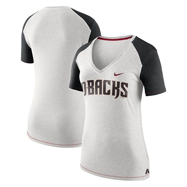 Women's Nike Gray Arizona Diamondbacks V Fan T-Shirt