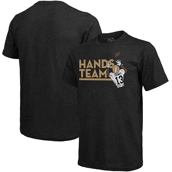 Men's Fanatics Branded Michael Thomas Black New Orleans Saints Tri-Blend  Player Graphic T-Shirt