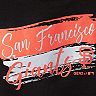 Girls Youth Black San Francisco Giants Brush Stroke Dolman T-Shirt