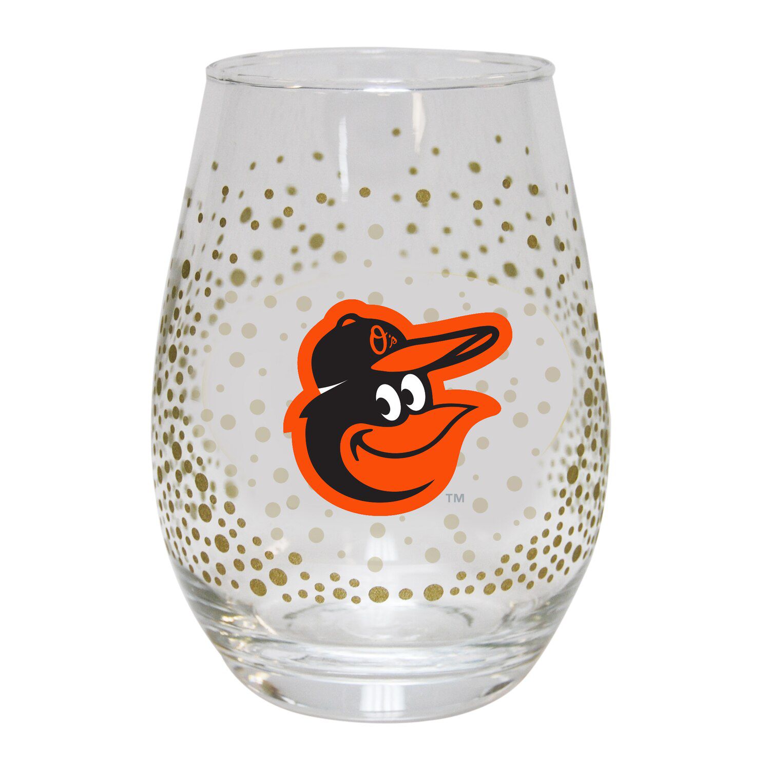 Image for Unbranded Baltimore Orioles Glitter Stemless Tumbler at Kohl's.