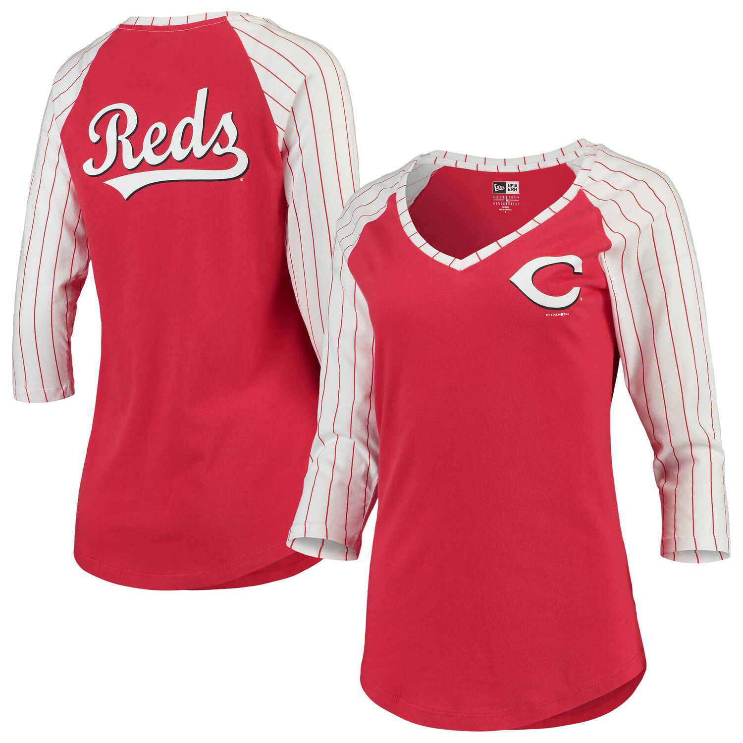 cincinnati reds pinstripe jersey