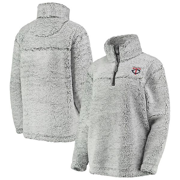 Women's Minnesota Twins G III 4Her by Carl Banks Gray Bedazzled Pullover  Shirt - Limotees