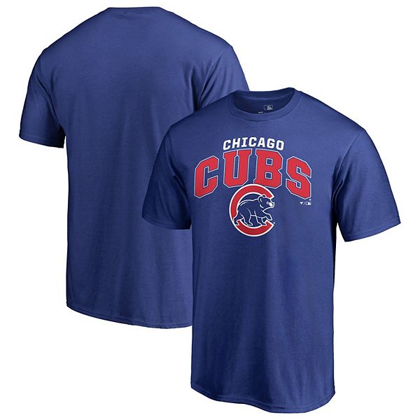 Men's Chicago Cubs Fanatics Branded Royal Short Sleeve Hoodie T-Shirt