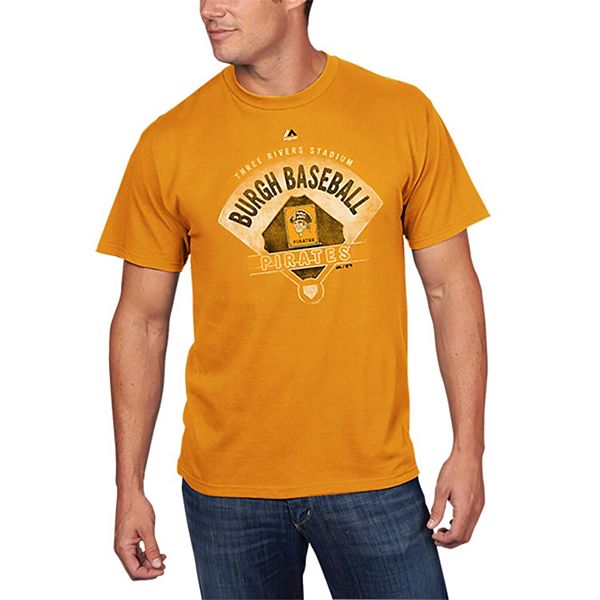 Pittsburgh Pirates Mens Majestic First Among Equals Cooperstown Short  Sleeve Tee Shirt