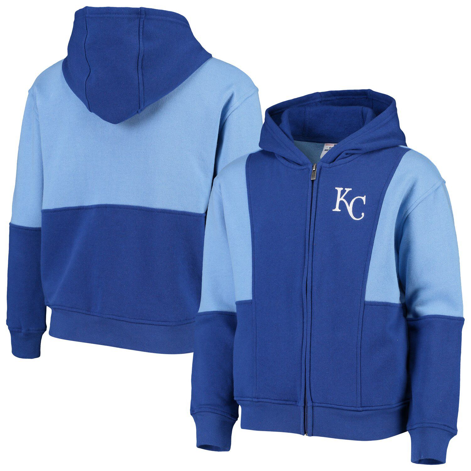 all blue hoodie