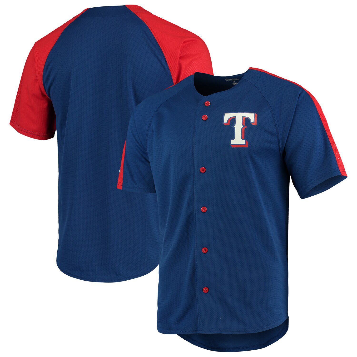 texas rangers button down jersey