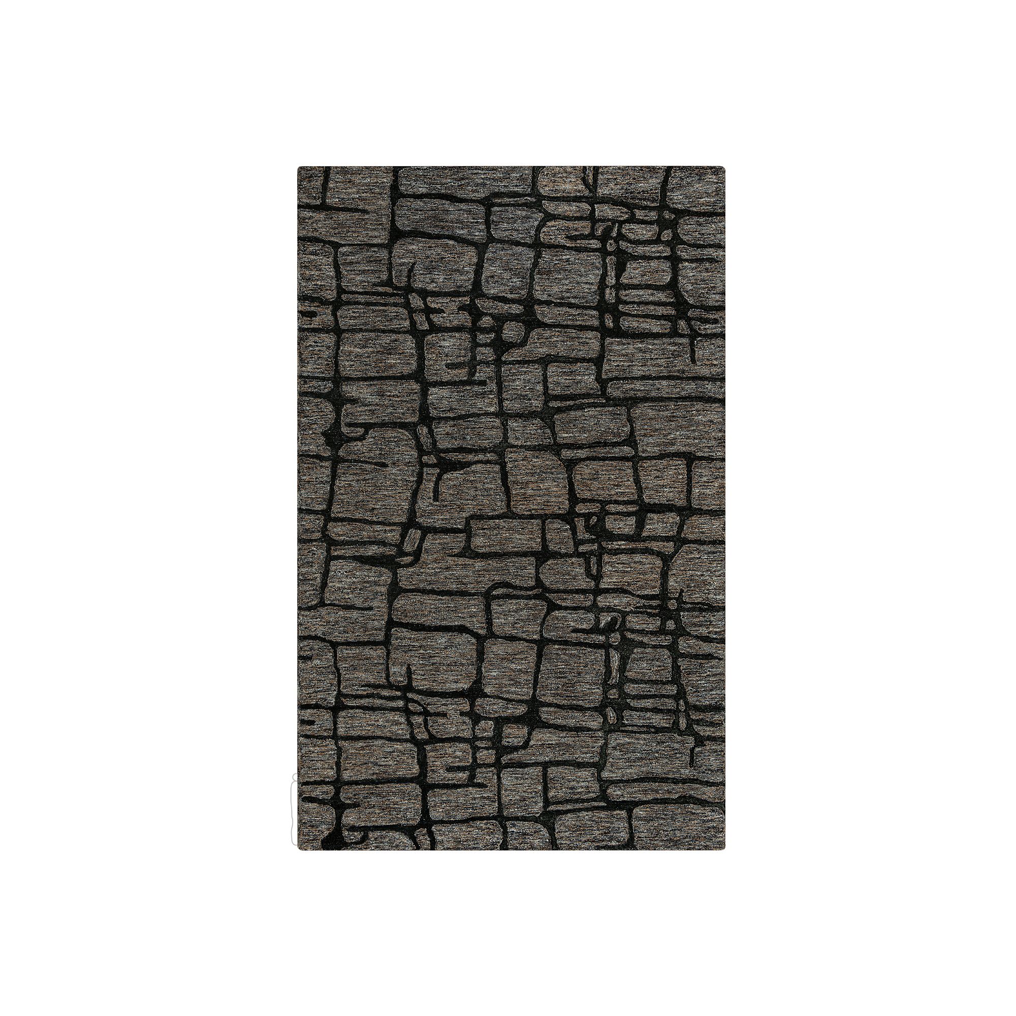 Rizzy Home Kenny Wool Blend Area Rug, Grey