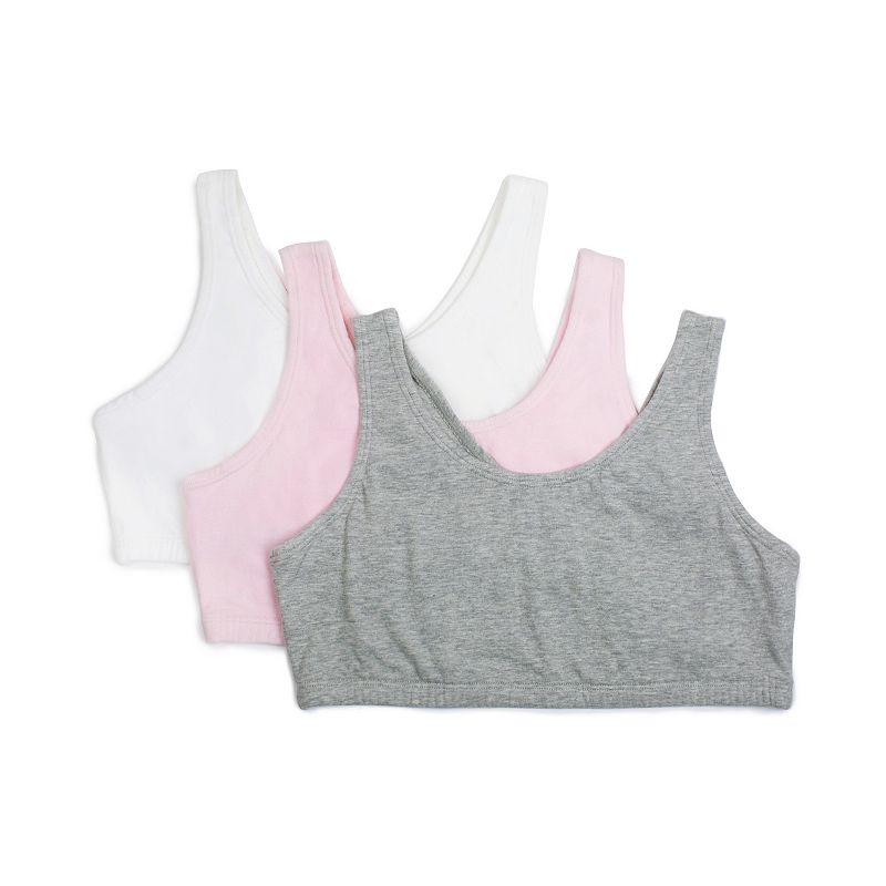 UPC 646007373596 product image for Girls 4-14 Fruit of the Loom 3-Pack Built Up Sport Bras, Girl's, Size: 30, Brt P | upcitemdb.com