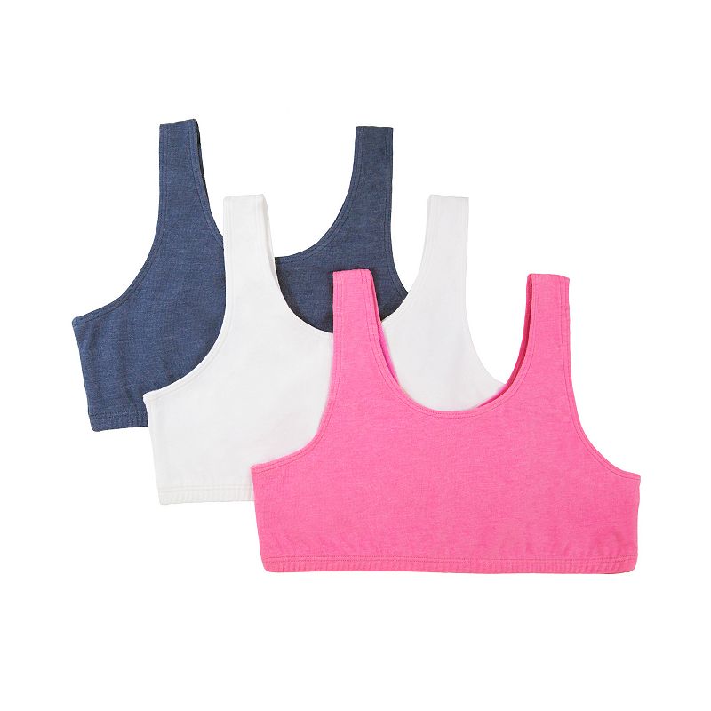 UPC 646007300394 product image for Girls 4-14 Fruit of the Loom 3-Pack Built Up Sport Bras, Girl's, Size: 32, Brt P | upcitemdb.com