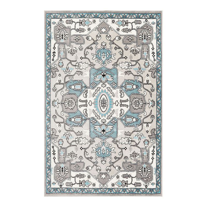 Home Dynamix Boho Devona Area Rug, Grey, 8Ft Rnd - 75817885 - Home Decor Enhance any living room, office space, entryway, d sku 75817885