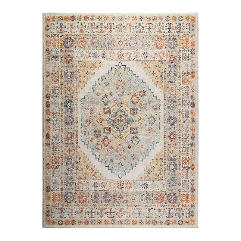 Home Dynamix Chloe Mars Area Rug, White, 8X10 Ft
