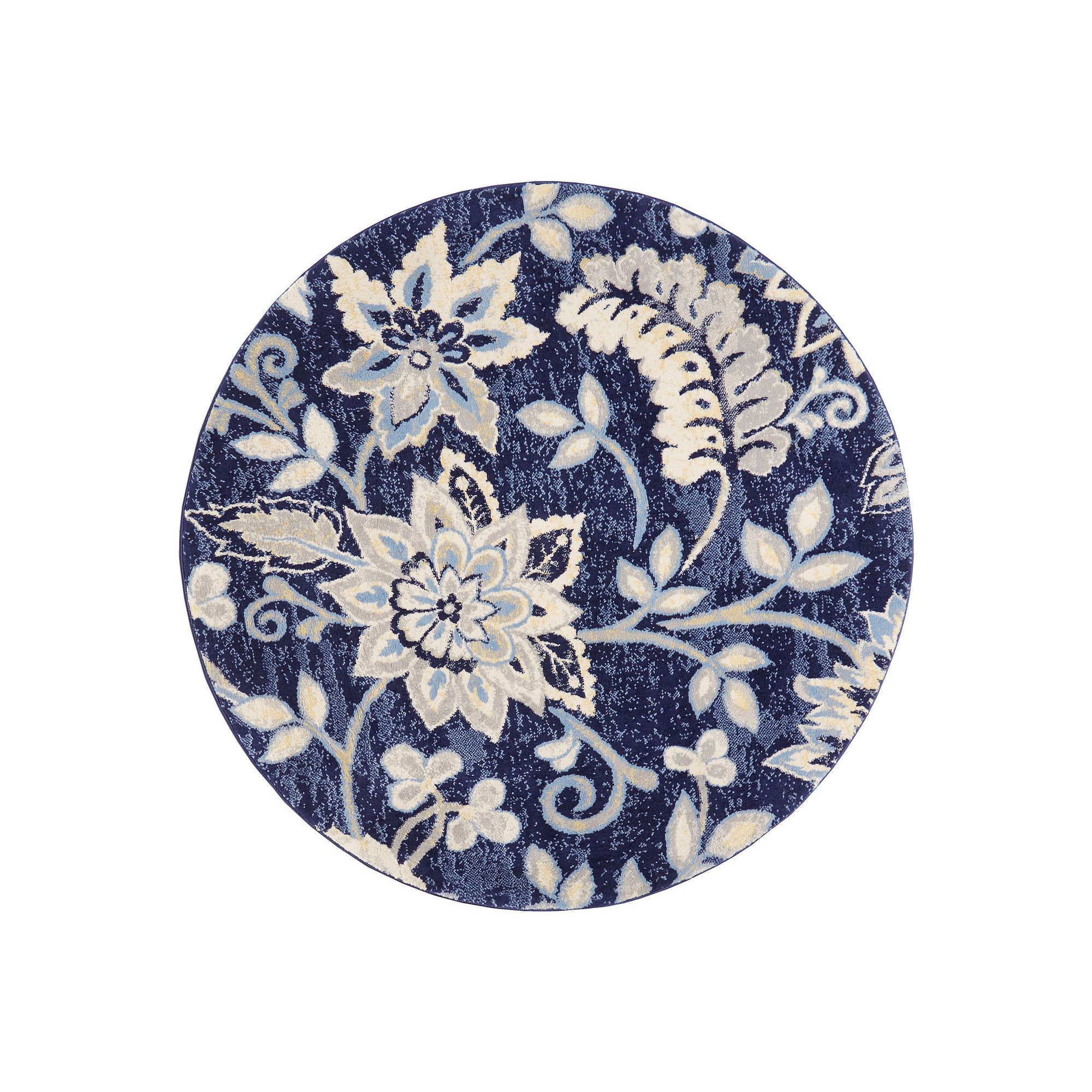 Home Dynamix Tremont Teaneck Area Rug, Navy Blue
