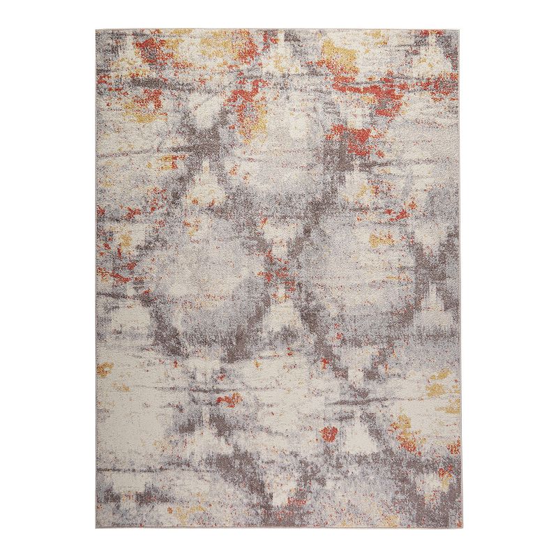 Home Dynamix Venice Cameo Area Rug, Grey, 8X10 Ft