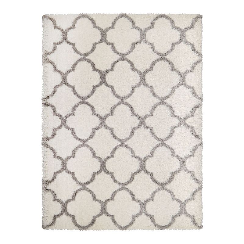 Home Dynamix Ventura Roslin Area Rug, White, 4X6 Ft