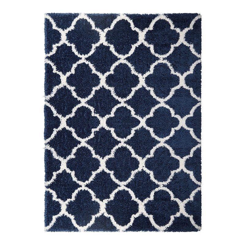 Home Dynamix Ventura Roslin Area Rug, Blue, 5X7 Ft