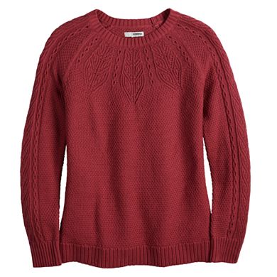 Women's Sonoma Goods For Life® Cable Yoke Sweater