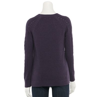 Women's Sonoma Goods For Life® Cable Yoke Sweater