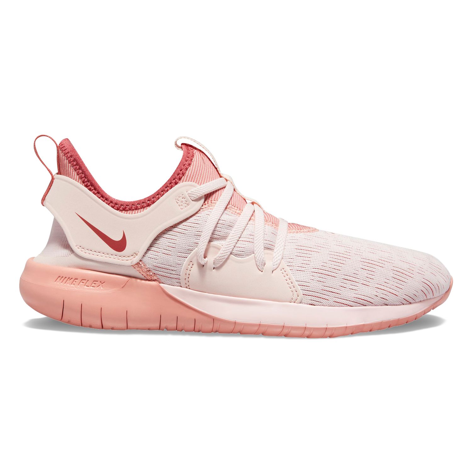 nike flex contact women's running shoes pink