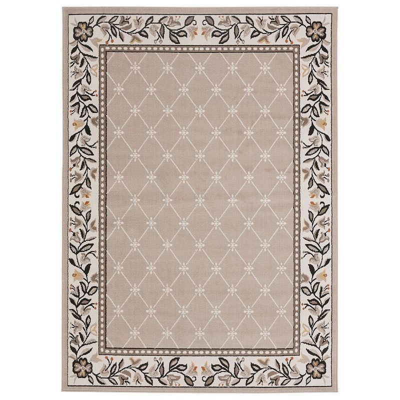 Home Dynamix Premium Aydin Area Rug, White, 8X11 Ft