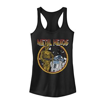 Juniors' Star Wars Metal Head Droids Tank Top