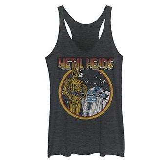 Juniors' Star Wars Metal Head Droids Tank Top